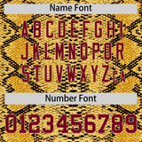 Custom Multi Color Snakeskin Pattern Authentic Baseball Jersey