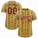 Custom Multi Color Snakeskin Pattern Authentic Baseball Jersey