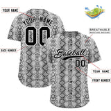 Custom Multi Color Snakeskin Pattern Authentic Baseball Jersey