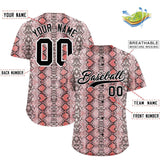 Custom Multi Color Snakeskin Pattern Authentic Baseball Jersey