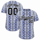 Custom Multi Color Snakeskin Pattern Authentic Baseball Jersey