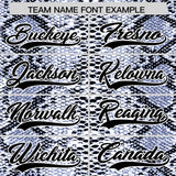 Custom Multi Color Snakeskin Pattern Authentic Baseball Jersey