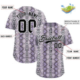 Custom Multi Color Snakeskin Pattern Authentic Baseball Jersey