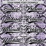 Custom Multi Color Snakeskin Pattern Authentic Baseball Jersey