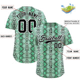 Custom Multi Color Snakeskin Pattern Authentic Baseball Jersey