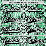 Custom Multi Color Snakeskin Pattern Authentic Baseball Jersey