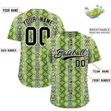 Custom Multi Color Snakeskin Pattern Authentic Baseball Jersey