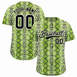 Custom Multi Color Snakeskin Pattern Authentic Baseball Jersey