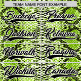 Custom Multi Color Snakeskin Pattern Authentic Baseball Jersey