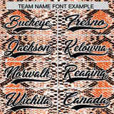 Custom Multi Color Snakeskin Pattern Authentic Baseball Jersey