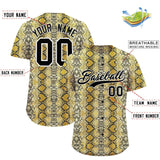 Custom Multi Color Snakeskin Pattern Authentic Baseball Jersey