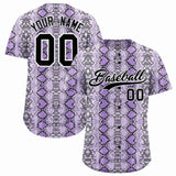 Custom Multi Color Snakeskin Pattern Authentic Baseball Jersey