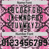 Custom Multi Color Snakeskin Pattern Authentic Baseball Jersey