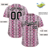 Custom Multi Color Snakeskin Pattern Authentic Baseball Jersey