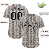 Custom Multi Color Snakeskin Pattern Authentic Baseball Jersey