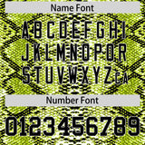 Custom Multi Color Snakeskin Pattern Authentic Baseball Jersey