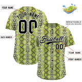 Custom Multi Color Snakeskin Pattern Authentic Baseball Jersey