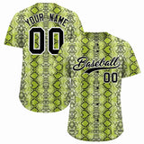 Custom Multi Color Snakeskin Pattern Authentic Baseball Jersey