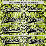 Custom Multi Color Snakeskin Pattern Authentic Baseball Jersey