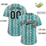 Custom Multi Color Snakeskin Pattern Authentic Baseball Jersey