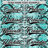 Custom Multi Color Snakeskin Pattern Authentic Baseball Jersey