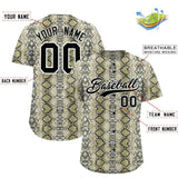 Custom Multi Color Snakeskin Pattern Authentic Baseball Jersey