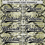 Custom Multi Color Snakeskin Pattern Authentic Baseball Jersey