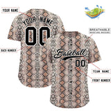 Custom Multi Color Snakeskin Pattern Authentic Baseball Jersey