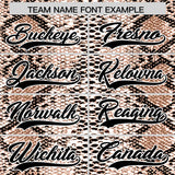 Custom Multi Color Snakeskin Pattern Authentic Baseball Jersey