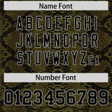 Custom Multi Color Snakeskin Pattern Authentic Baseball Jersey