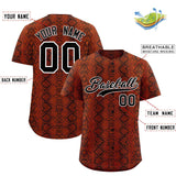 Custom Multi Color Snakeskin Pattern Authentic Baseball Jersey