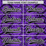 Custom Multi Color Snakeskin Pattern Authentic Baseball Jersey