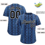 Custom Multi Color Snakeskin Pattern Authentic Baseball Jersey