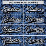 Custom Multi Color Snakeskin Pattern Authentic Baseball Jersey