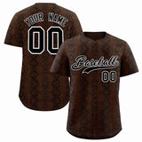 Custom Multi Color Snakeskin Pattern Authentic Baseball Jersey