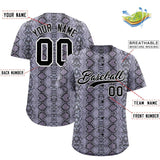 Custom Multi Color Snakeskin Pattern Authentic Baseball Jersey