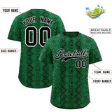 Custom Multi Color Snakeskin Pattern Authentic Baseball Jersey