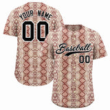 Custom Multi Color Snakeskin Pattern Authentic Baseball Jersey