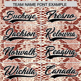 Custom Multi Color Snakeskin Pattern Authentic Baseball Jersey