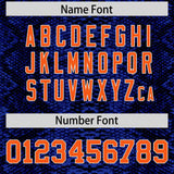 Custom Multi Color Snakeskin Pattern Authentic Baseball Jersey