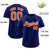 Custom Multi Color Snakeskin Pattern Authentic Baseball Jersey