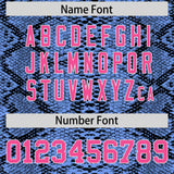 Custom Multi Color Snakeskin Pattern Authentic Baseball Jersey