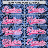 Custom Multi Color Snakeskin Pattern Authentic Baseball Jersey