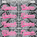 Custom Multi Color Snakeskin Pattern Authentic Baseball Jersey