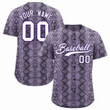 Custom Multi Color Snakeskin Pattern Authentic Baseball Jersey