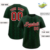Custom Multi Color Snakeskin Pattern Authentic Baseball Jersey