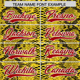 Custom Multi Color Snakeskin Pattern Authentic Baseball Jersey