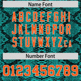 Custom Multi Color Snakeskin Pattern Authentic Baseball Jersey