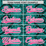 Custom Multi Color Snakeskin Pattern Authentic Baseball Jersey