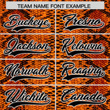 Custom Multi Color Snakeskin Pattern Authentic Baseball Jersey